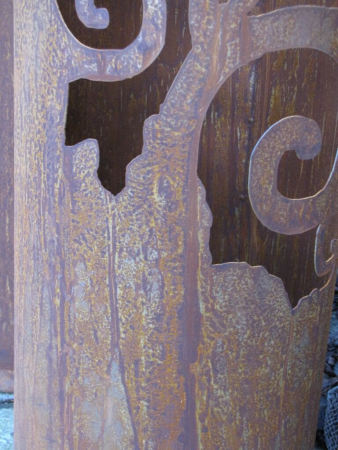 Dekosäule Venezia rund aus Edelrost 100 cm