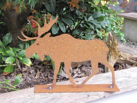 Edelrost Elch Rudolph 16 cm bis 45 cm