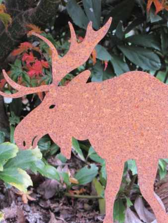 Edelrost Elch Rudolph 16 cm bis 45 cm