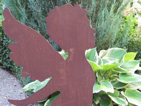 Preview: Edelrost Engel stehend 57 cm - 87 cm