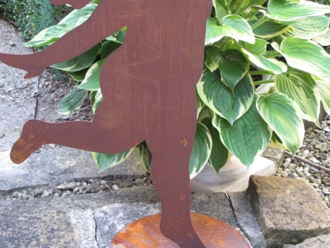 Edelrost Engel stehend, 87 cm