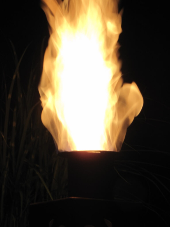Feuertopf Metall mit Edelrost