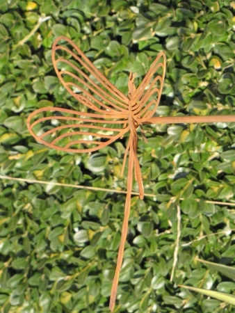 Edelrost Gartenstecker Libelle