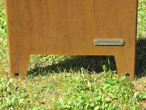 Preview: VFB Stuttgart Gartenstele in Edelrost