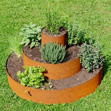 Preview: Edelrost Pflanzpyramide Prima Terra, rund, 80 cm