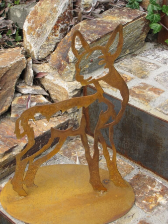 Edelrost Reh Silhouette 41 cm