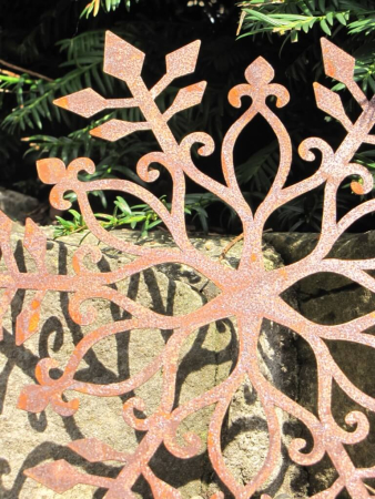 Preview: filigraner Edelrost Schneekristall Laser