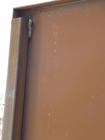 Edelrost Sichtschutzwand Löwenzahn