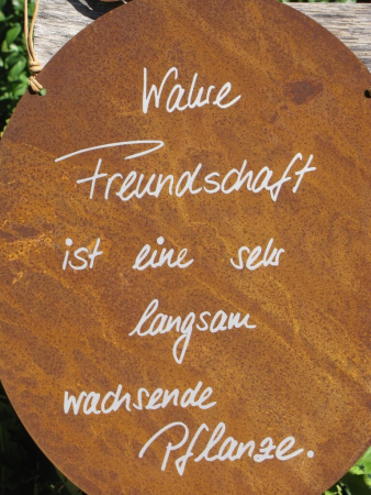 Edelrost Gedichttafel Freundschaft