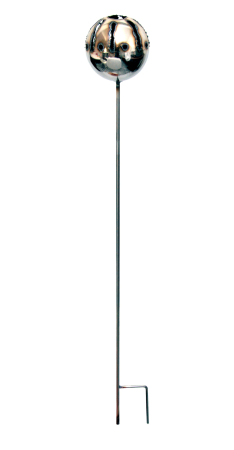 Preview: Edelstahl Gartenstecker Feuerfratze Sonne