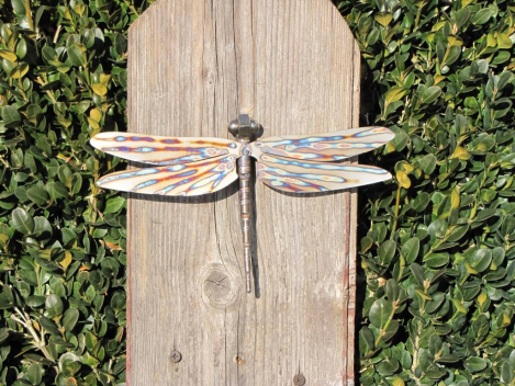 Edelstahl Libelle zum Hängen, 22 cm