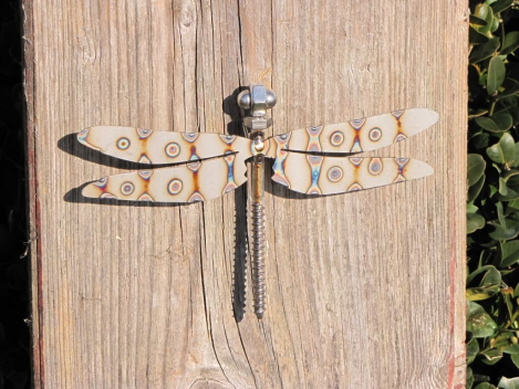 Edelstahl Libelle zum Hängen, 15 cm