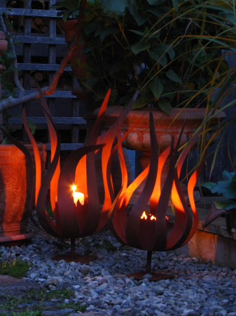 Feuerblume brenntopf Fiamma klein auf Platte