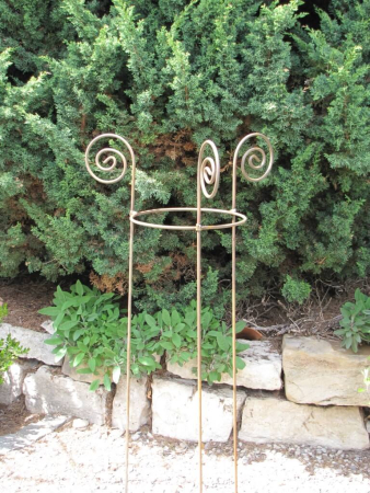Staudenhalter aus Metall für Stauden, Durchmesser 40 cm