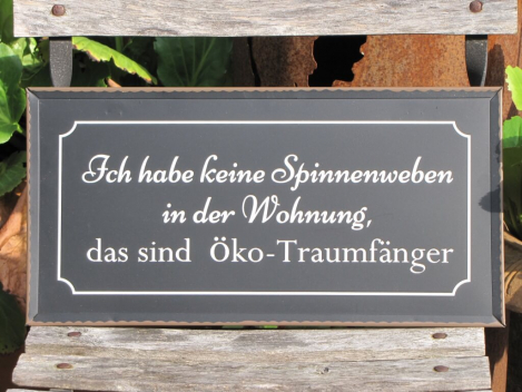 Shabby Chic Metallschilder mit lustigen Sprüchen Angels Garden