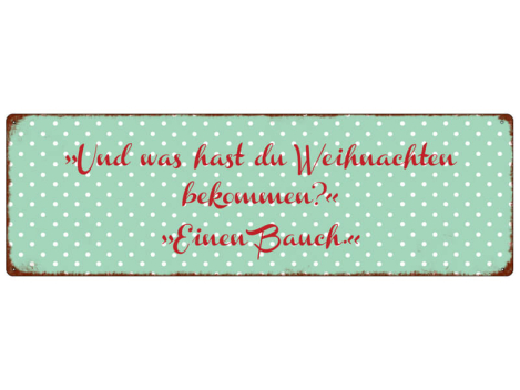 Shabby Chic Metallspruchschild Weihnachtsgeschenk