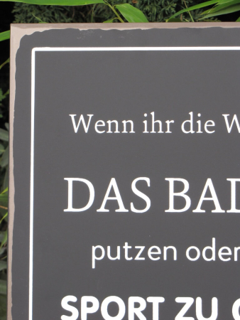 Preview: Shabby Chic Metallspruchschild 