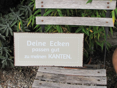 Preview: Shabby Chic Metallspruchschild 
