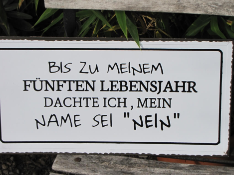 Shabby Chic Metallspruchschild fünftes Lebensjahr