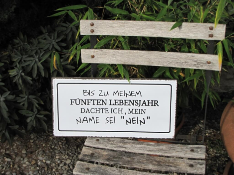 Preview: Shabby Chic Metallspruchschild 