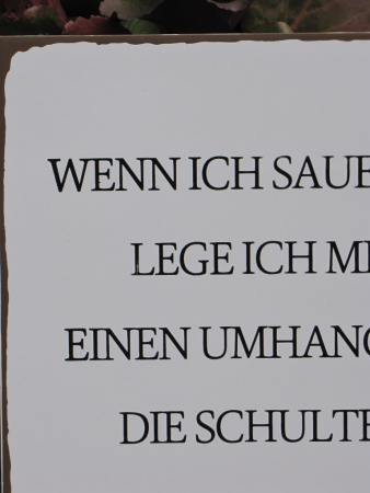 Preview: Shabby Chic Metallspruchschild 