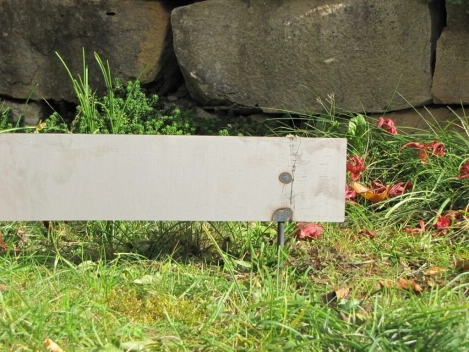 Beeteinfassungen oder Rasenkanten aus Rohstahl