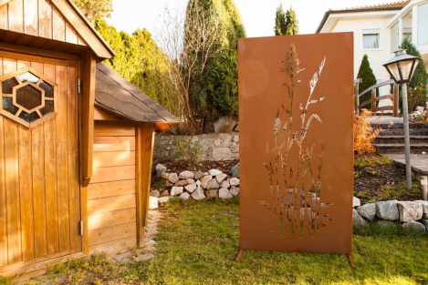 Preview: Edelrost Sichtschutzwand China