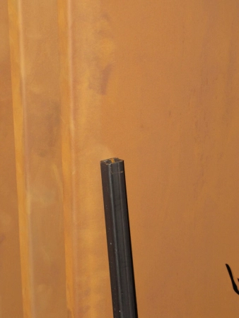 2er Set Vierkantrohre für Befestigung Sichtschutzwand