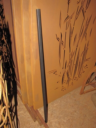 2er Set Vierkantrohre für Befestigung Sichtschutzwand