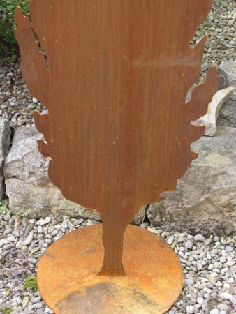 Preview: Edelrost Zypresse geschlossen auf Platte, 3 Größen