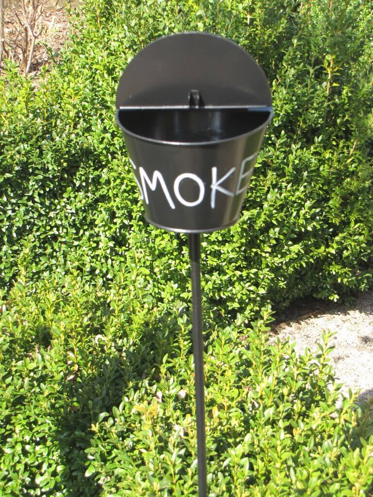 Gartenstecker Aschenbecher schwarz, 110 cm Angels Garden