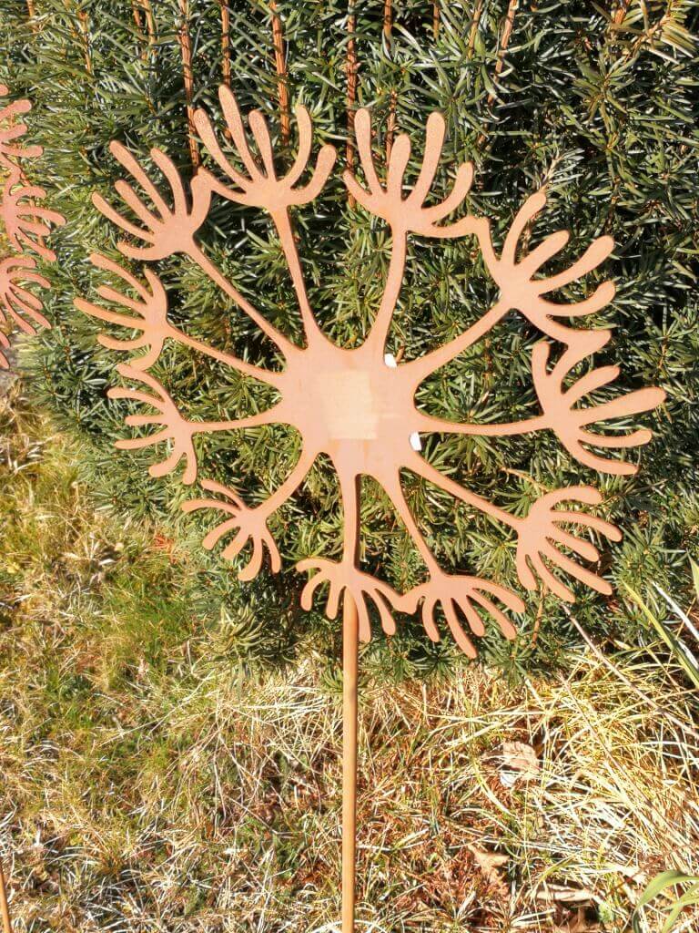 Edelrost Gartenstecker Pusteblume - Angels Garden Dekoshop Edelrost Gartenstecker Pusteblume - Angels Garden Dekoshop
