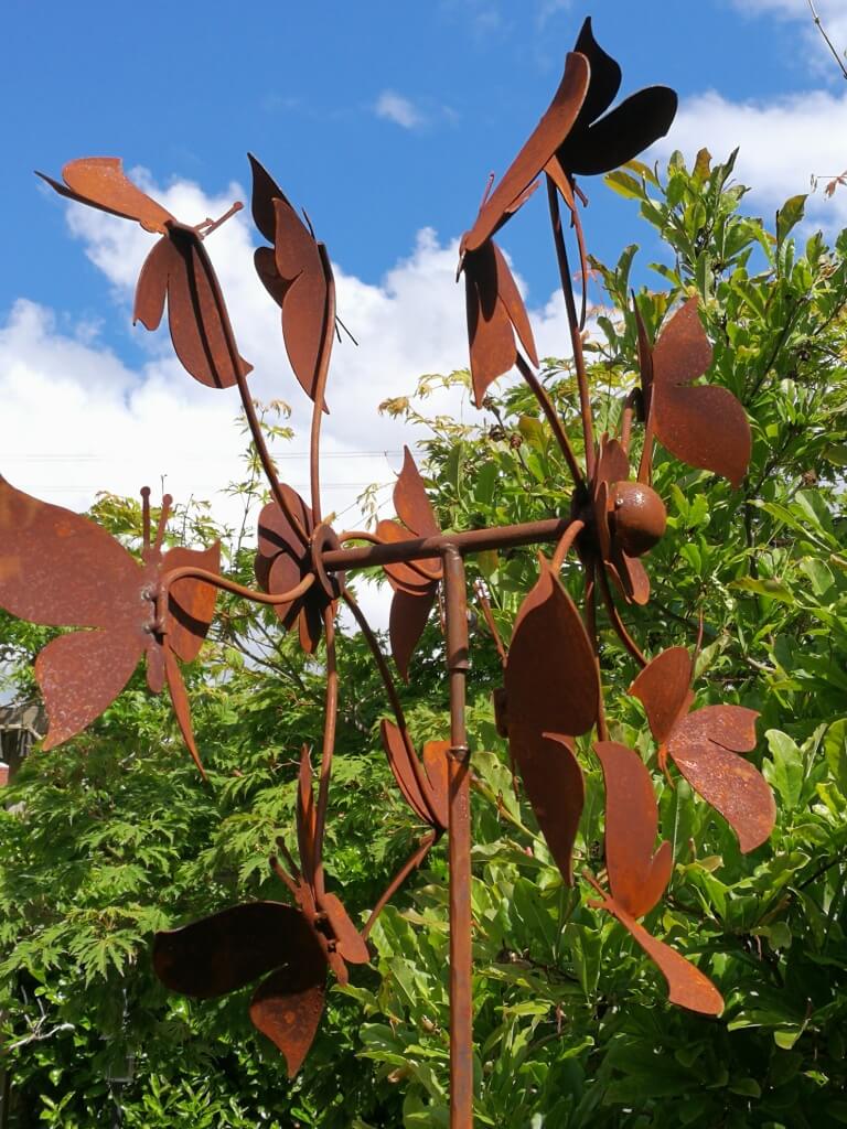 Edelrost Windrad Schmetterling Angels Garden Dekoshop