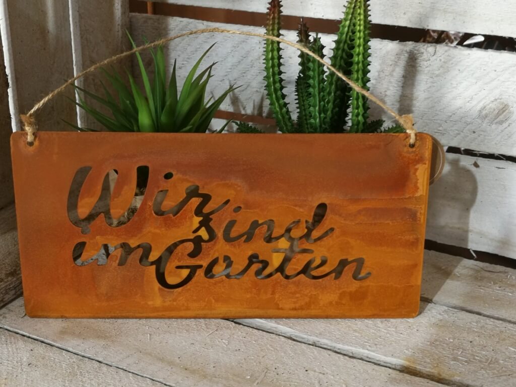 44+ Wir Sind Im Garten Schild, Zur befestigung kann das schild an