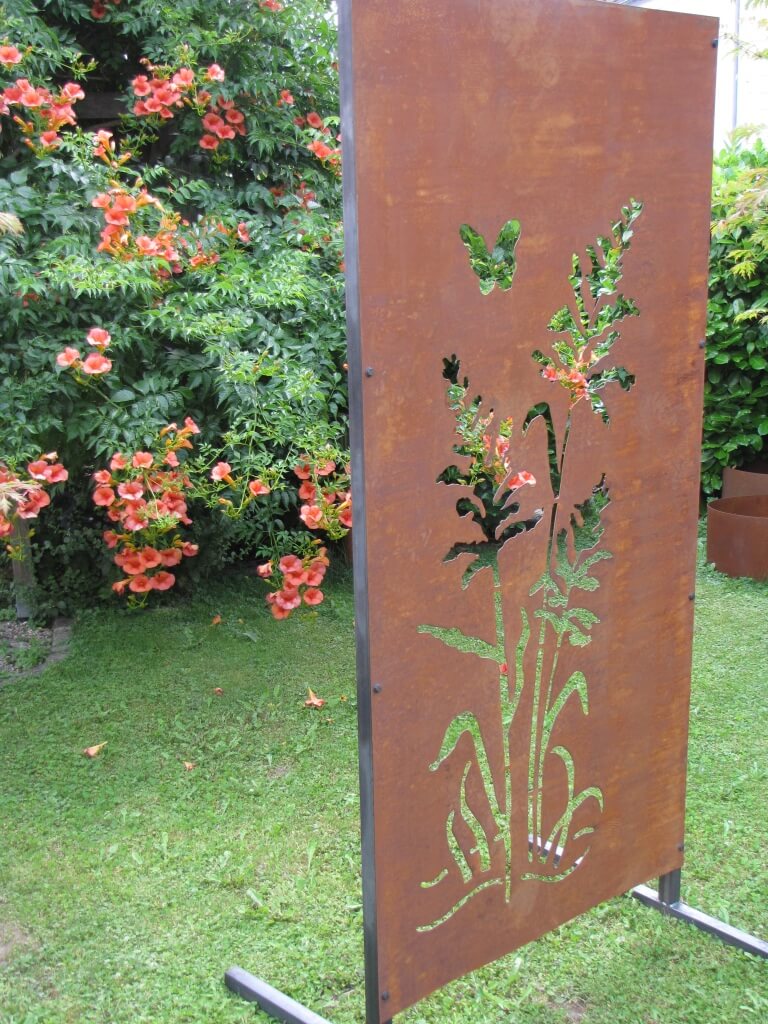 Trennwand Garten Metall