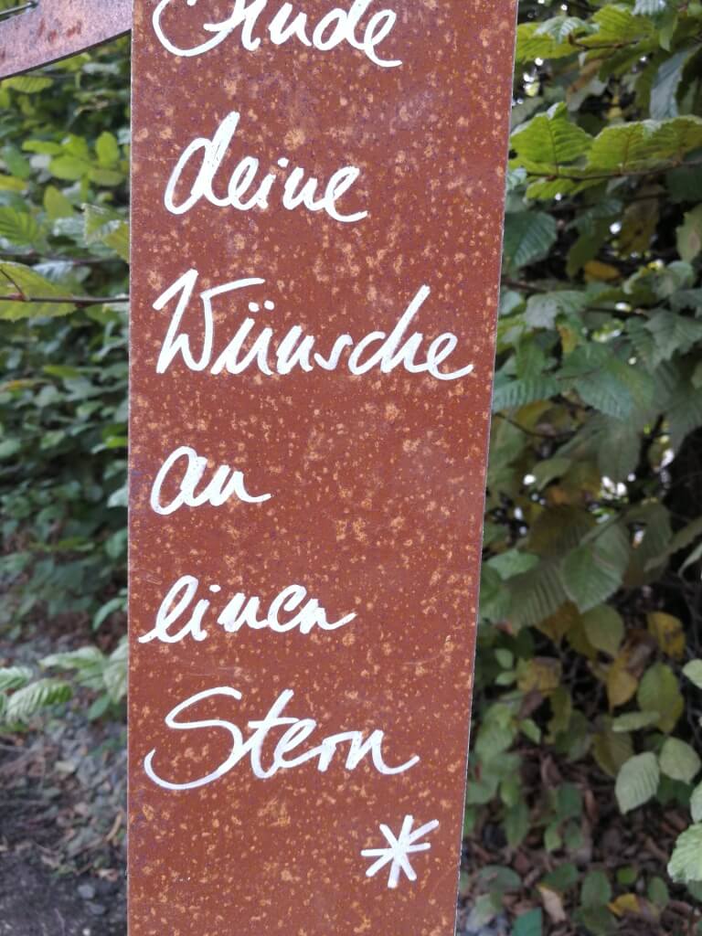 Edelrost Schild Mit Stern Binde Deine Wunsche Angels Garden Dekoshop