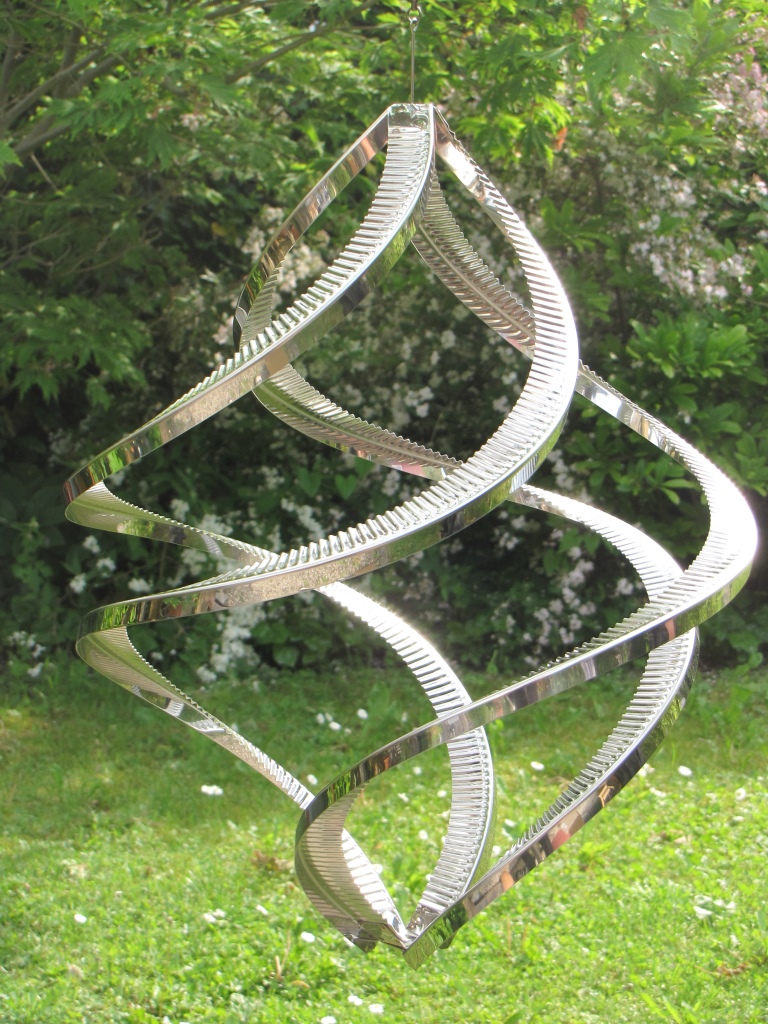 Edelstahl Windspiel Windspinner Quattro 38 Cm Angels Garden