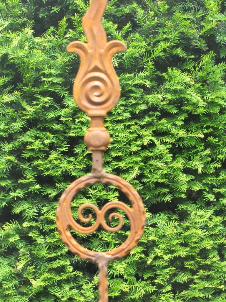 Edelrost Gartenstecker Ornament Ying & Yang mit ...