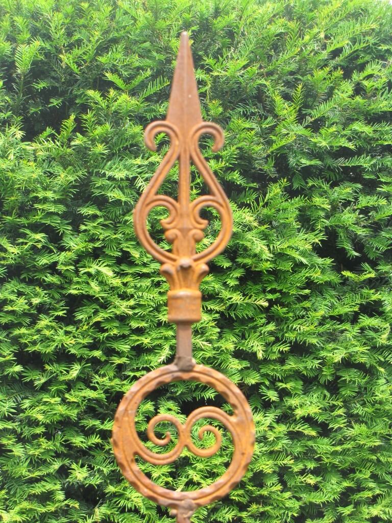Edelrost Gartenstecker Ornament Ying & Yang mit ...