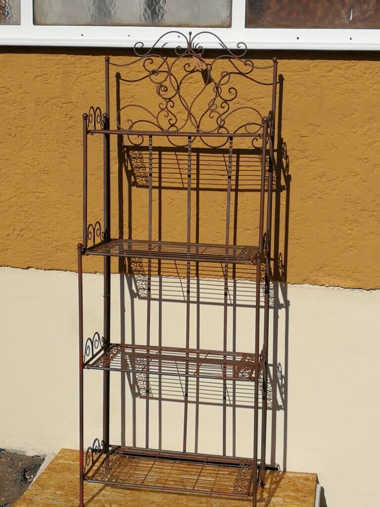 dekoregal rost mit 4 fachern klappbar angels garden dekoshop