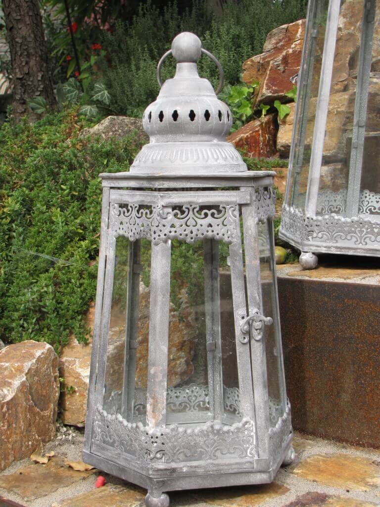 Shabby Chic Laterne, sechseckig Angels Garden