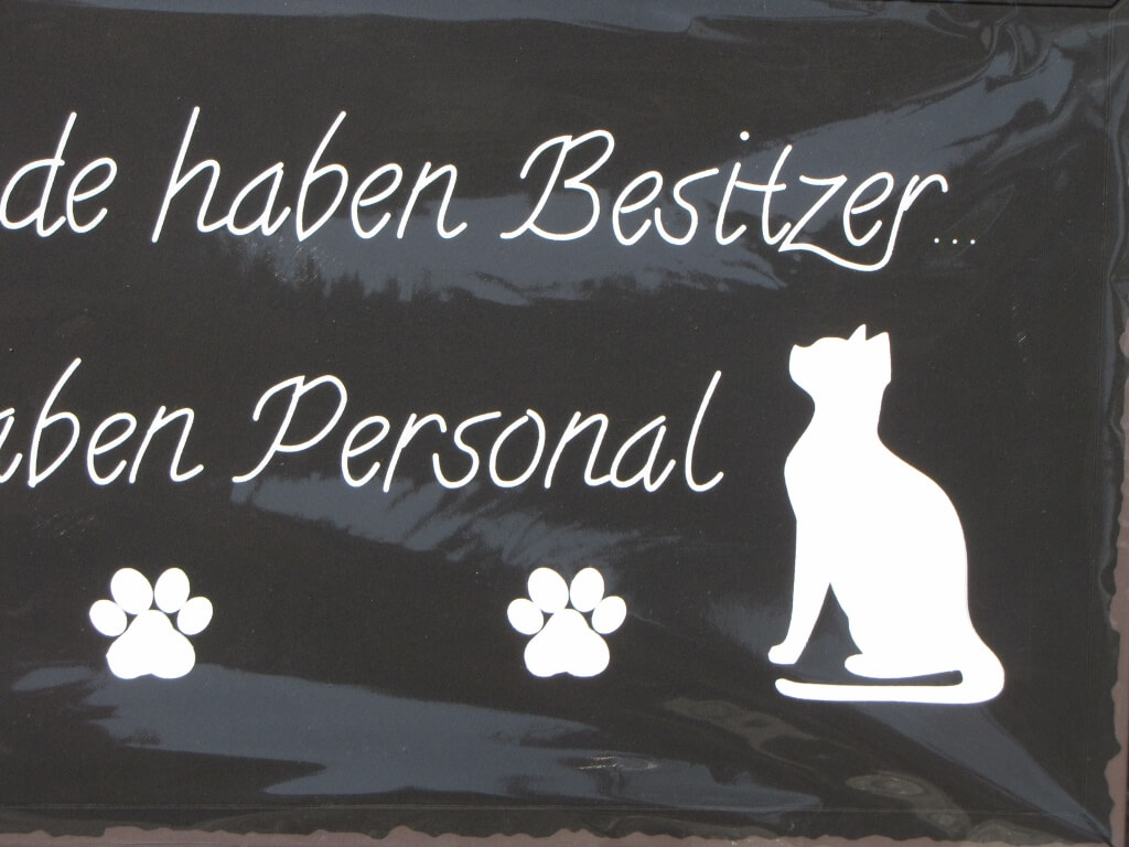 Shabby Chic Metallspruchschild Hunde Vs Katzen Angels Garden