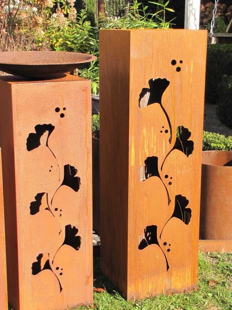 Edelrost Dekosäulen