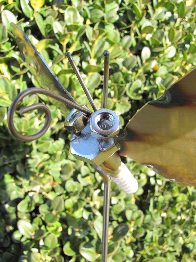 Edelstahl Gartenstecker Schmetterling 75 cm Angels Garden