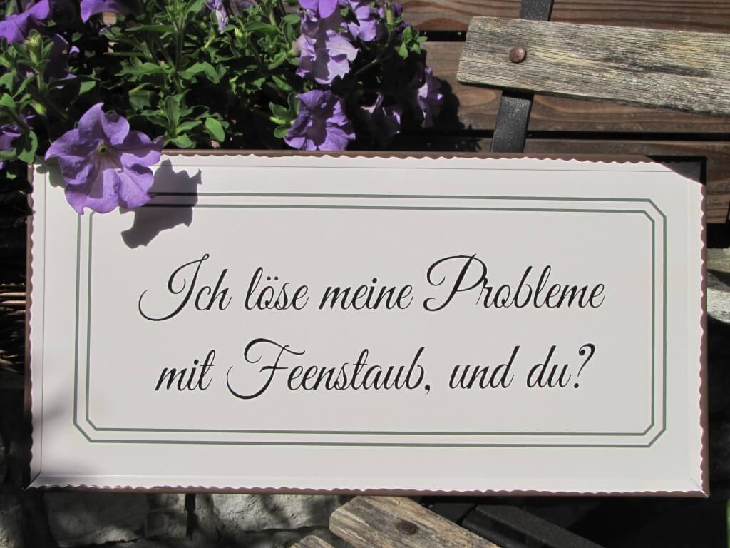 Garten Dekorationen Gartenschild Shabby Chic Metallspruchschild