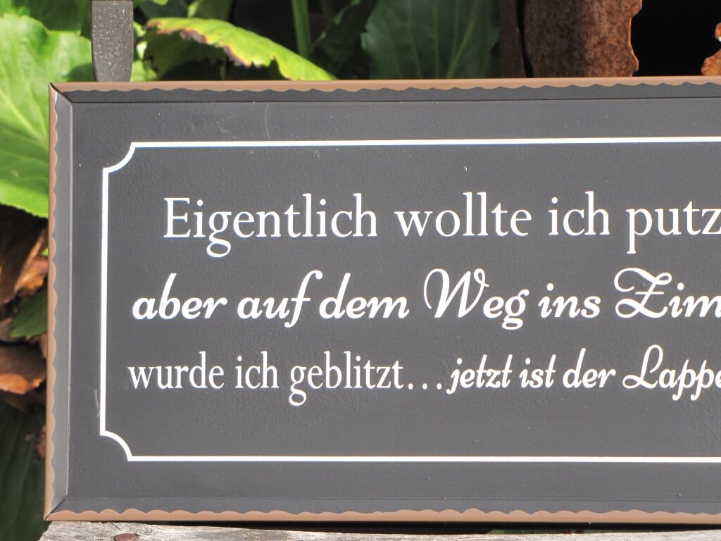 Shabby Chic Metallspruchschild "Putzlappen" Metallschild lustige