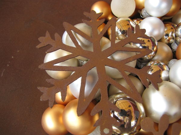 Edelrost Christbaumschmuck Flocke 3