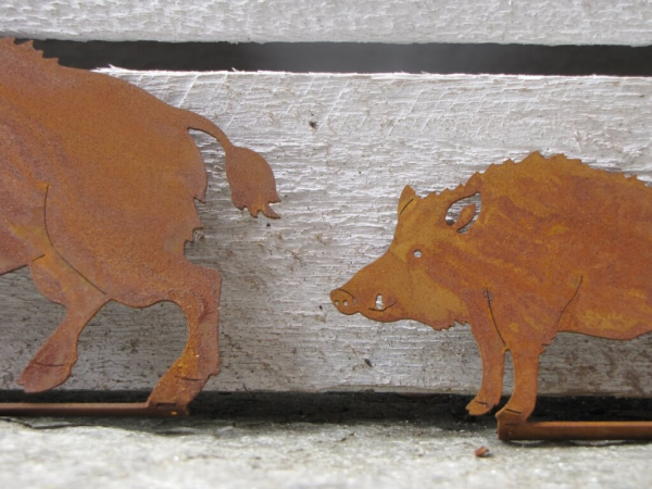 Edelrost Wildschwein-Set