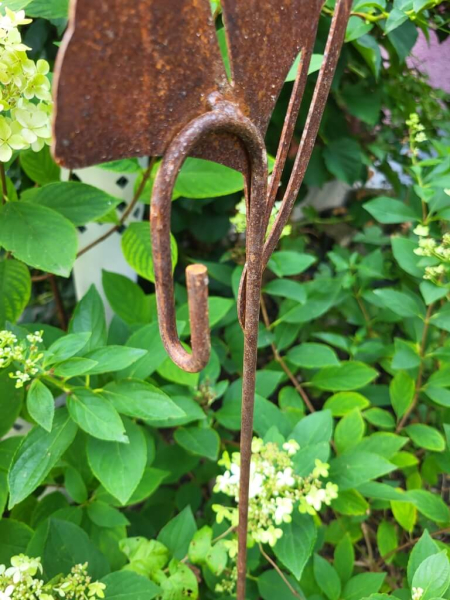 Edelrost Ampelhalter Ginkgoblatt