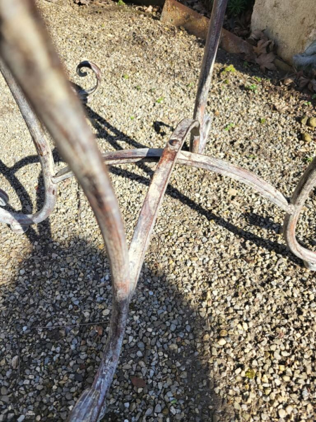 Beistelltisch Clevia, oval, grau-braun